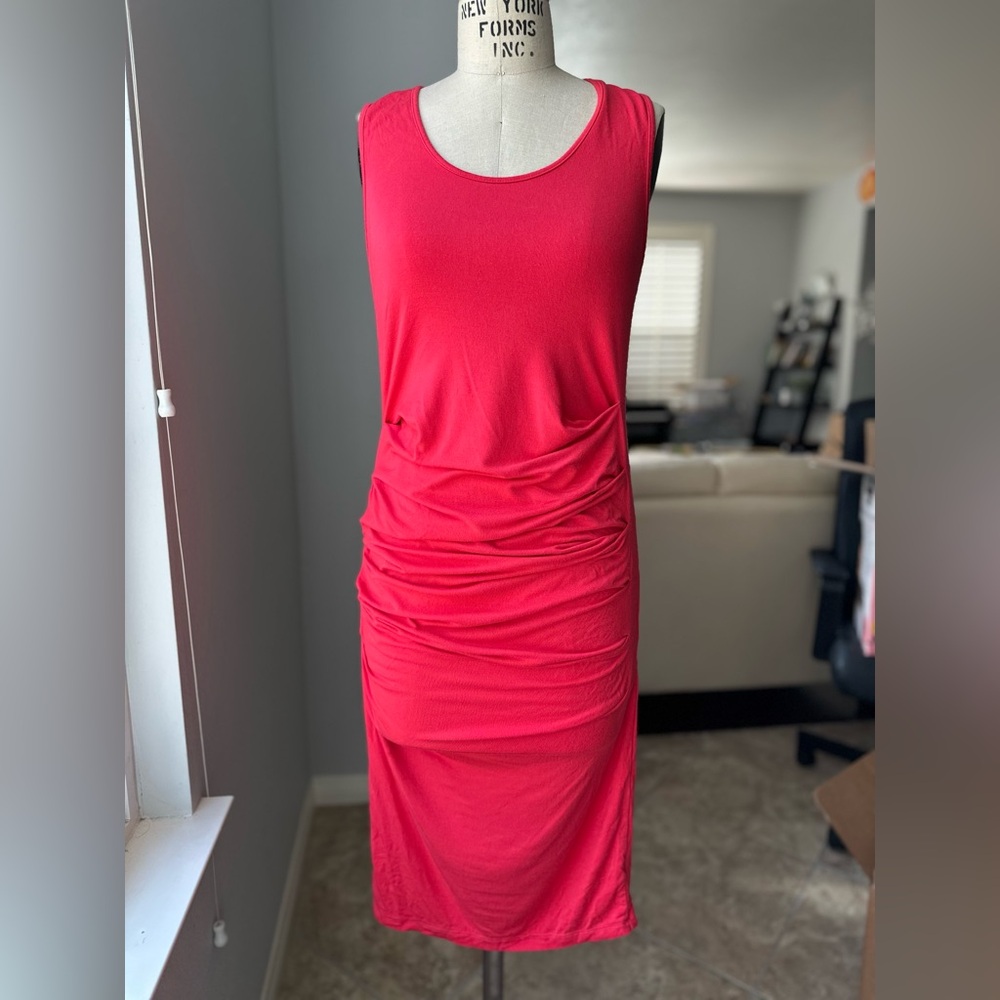Ingrid and Isabel Red Sleeveless Bodycon Maternity Dress